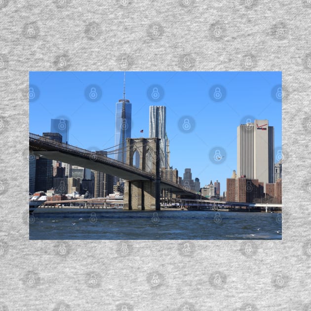 Brooklyn Bridge with Manhattan Skyline by Christine aka stine1